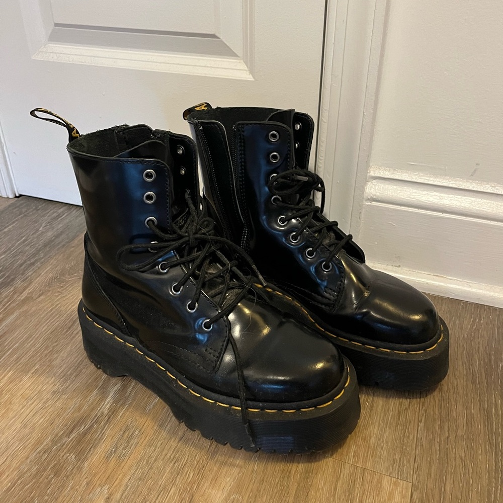 Dr Martens Platform Black Boots